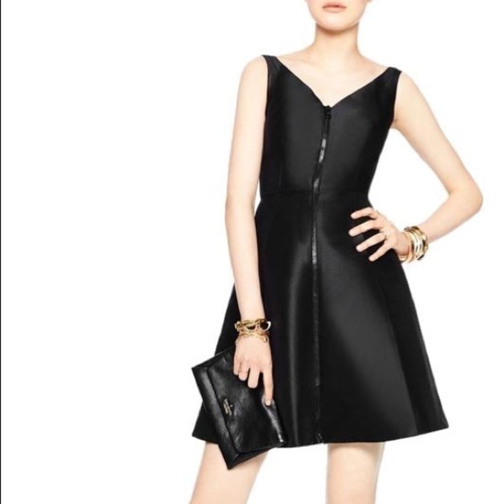 Kate spade zip up v neck cocktail dress